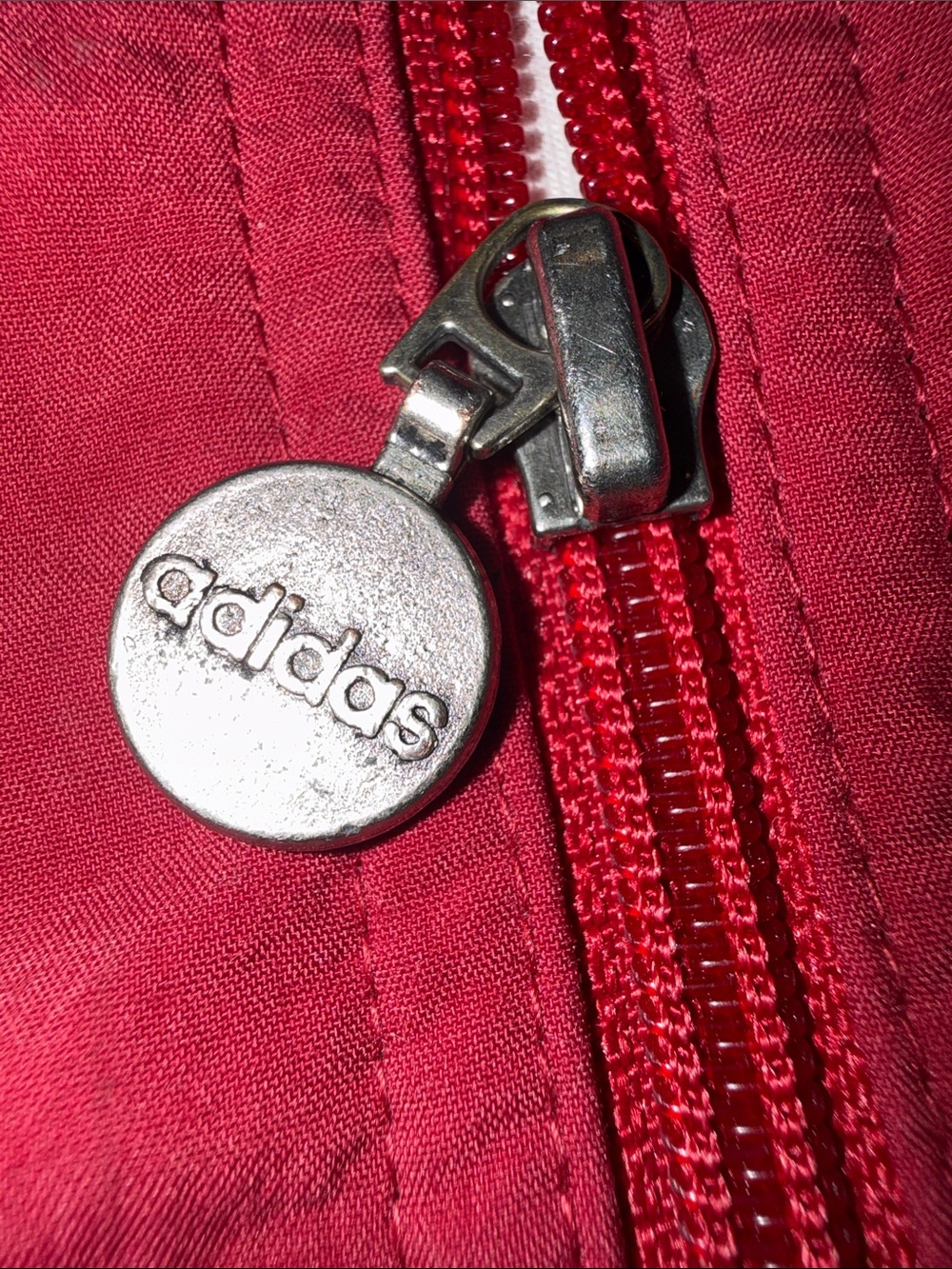 Vintage early 90’s adidas Red and White Windbreaker Jacket - Picture 6 of 7